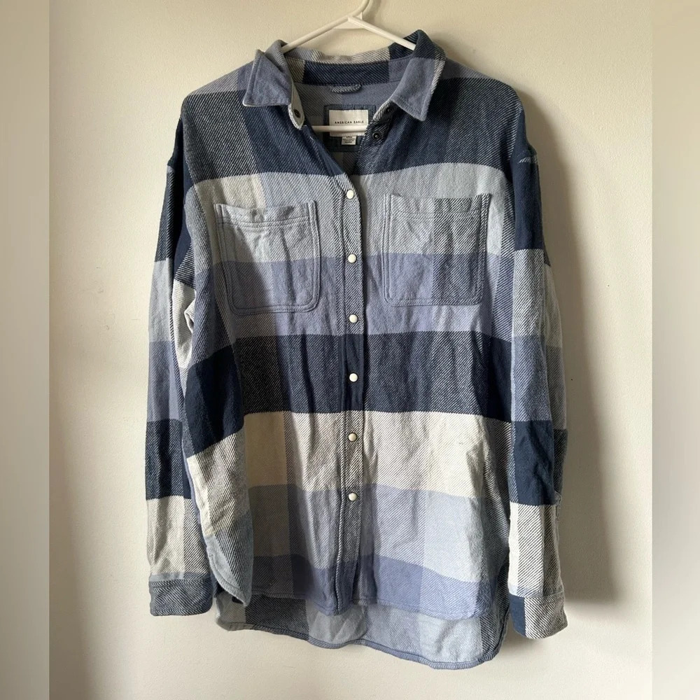 American Eagle Blue Flannel